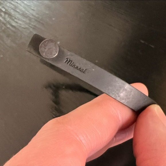 RARE MIANSAI U-Cuff Nior Matte Black Steel Metal Screw Shackle Industrial UNISEX - Picture 6 of 6